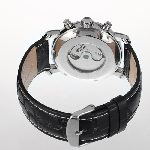 Tourbillon Mens Mineral Glass Wrist Watch Customized