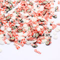 Diverse 4 * 6 MM Kerst Thema Polymeer Klei Slice Kerstvakantie Decor Sneeuwpop Sneeuwvlok Kerstman Candy Cane Clay Craft