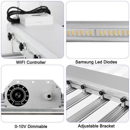 Hidroponik Kırmızı Beyaz Led Grow Işık 660nm 640w