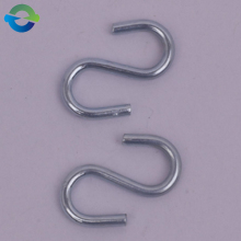 Metal S hook for garment hanger
