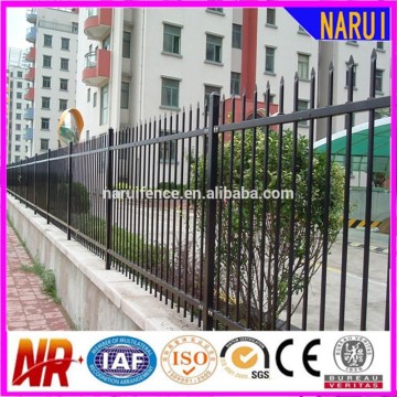 Powder Coating Black Wrought Iron Picket Fence