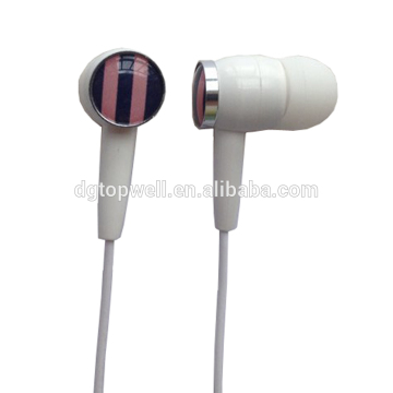 2015 Promotion Earphone Metal Zipper Earphone