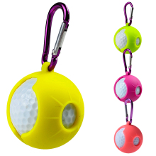 Wholesale Portable Silicone Golf Ball Holder with Carabiner and Rubber Cover for Single Golf Ball