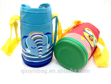 Messenger bag with bottle holder, Water bottle cooler bag, Baby bottle bag