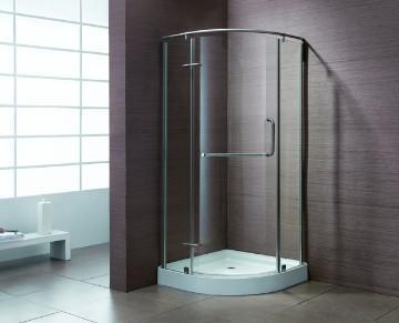 Arc Shower Enclosures with one Fixed Door