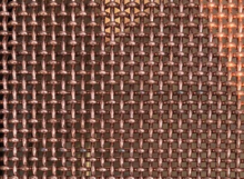 Red copper diagonal woven wire mesh