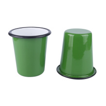 High Quality Enamel Cup China Factory Direct Sell Enamel Cup Double Coated Enamel Cup Colorful Enamel Cup