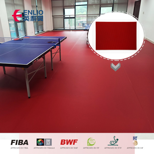 Độ dày dày 7.0mm Sàn bóng bàn được ITTF chứng nhận