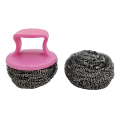 SCOURER bằng thép không gỉ với tay cầm bằng nhựa