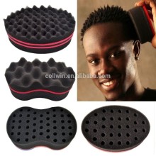 Lot of 4 Pcs Barber Hair Brush Sponge for Dreads Afro Locs Twist Curls Coil