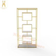 Luxury Gold Wine Shelf Bar Rack for Wedding Parties