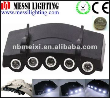 5 LED hunting cap lights