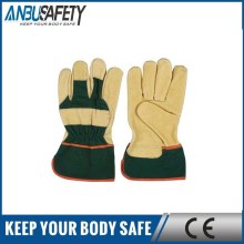 Reinforce palm industrial labor protection split leather working gloves