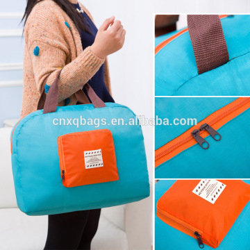 fashion polyester travel fold bag carry bag