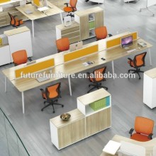 2016 Romania Melamine Panel Aluminium Leg Table Top Partition