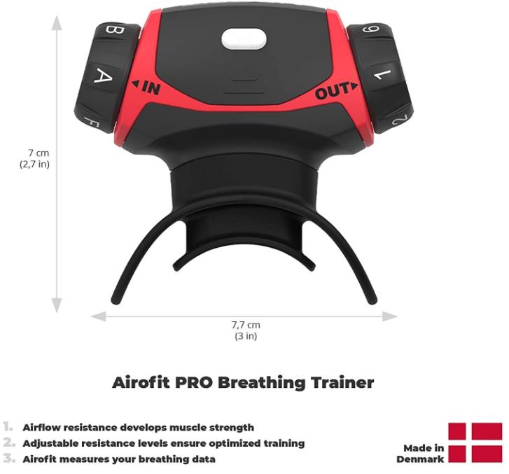 Breathing Exercise Device Guided Smart Breathing Trainer Muscle Trainer for Enhanced Lung Capacity Physical Performance