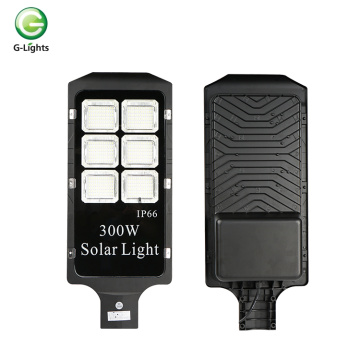 Lampione solare separato in alluminio smd 100w 300w