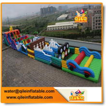 customized size inflatable game giant obstacle course game for sale