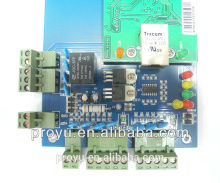Door entry and exit control panel with software