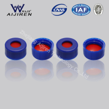 SC9391 9mm septa blue short screw-thread polypropylene cap Vials