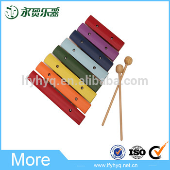 Colorful kids musical piano wooden rainbow toy xylophone