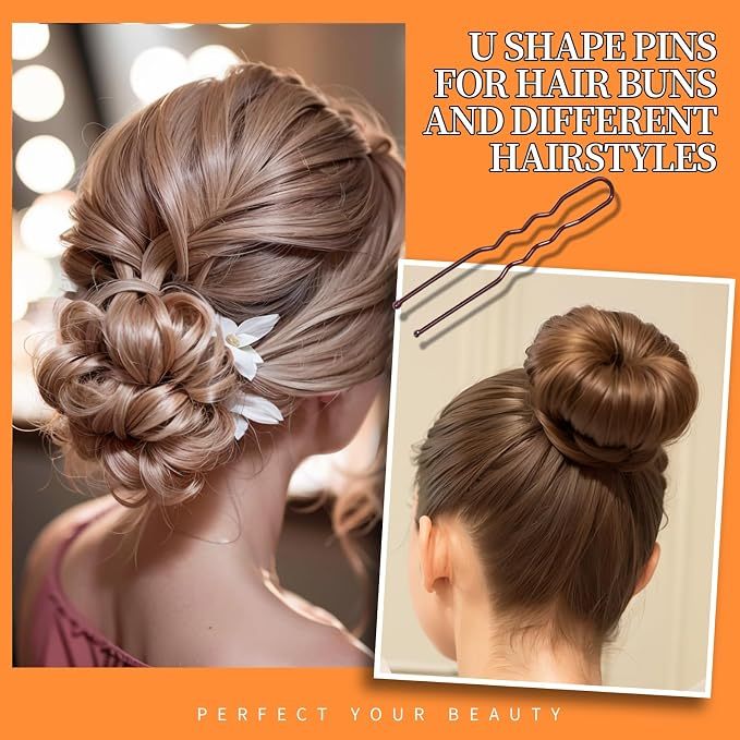 Women's Brown Hair Barrettes 300 Pack