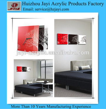 Acrylic wall clock modern design,acrylic mirror wall clock,clear acrylic wall clock