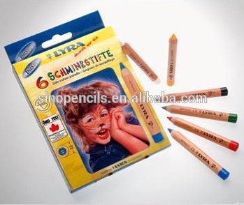 wood color pencil with color top eco pencil