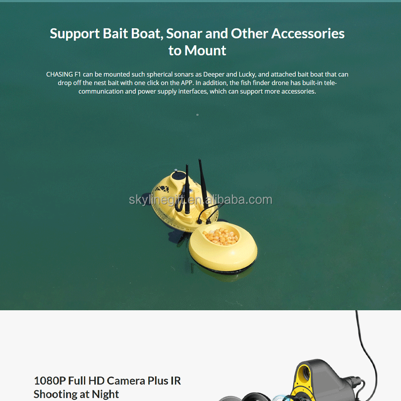 2020 New CHASING F1 Fish Finder Drone Wireless Underwater Fishing Camera