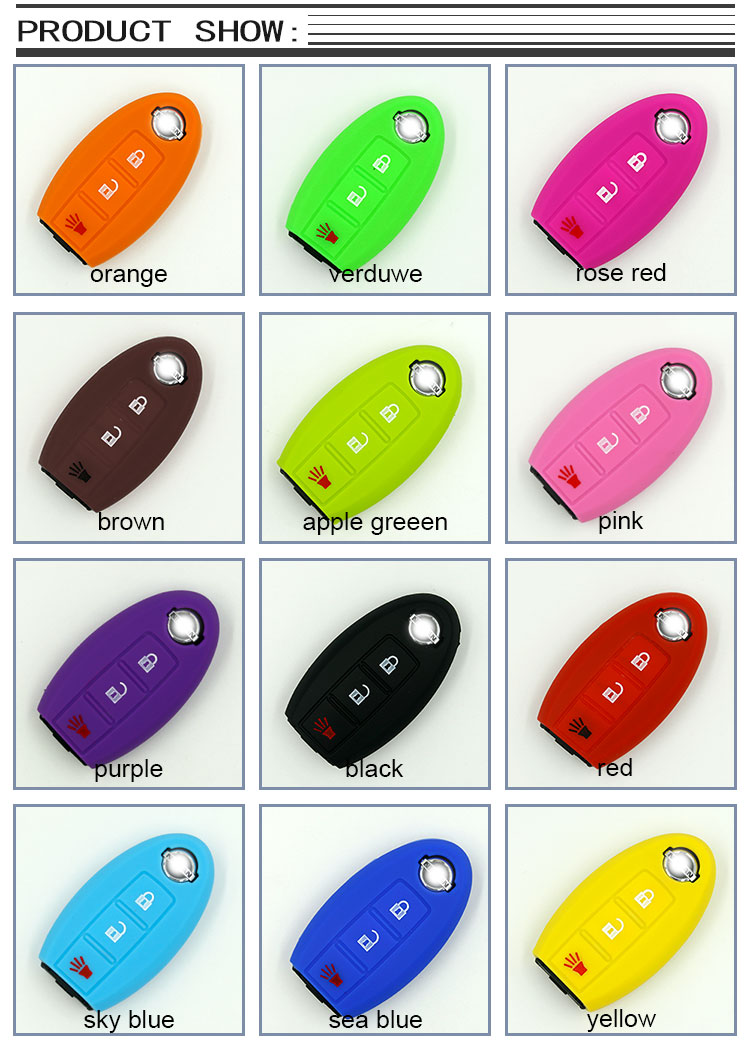 Nissan Silicone Car Key Fob Case Nissan Silicone Car Key Fob Case