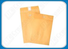 Customized Logo Printed Golden Withe Manila Paper Metal Clasp Envelopes Without Window