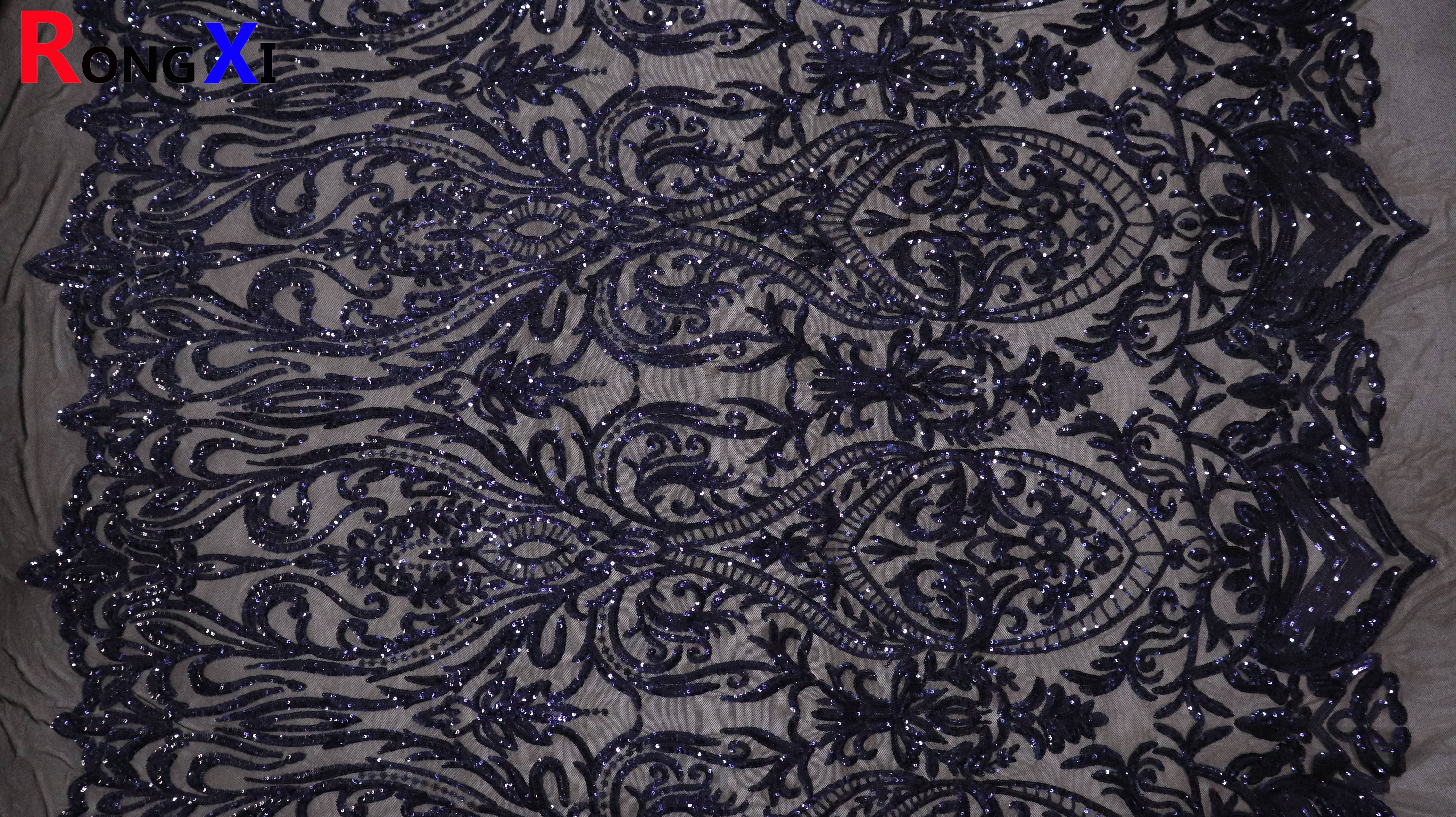 RXF1726 3mm Multifunctional Large Round Sequin Fabric With High Quality