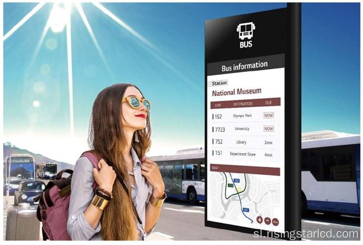Zunanji oglaševalski digitalni zaslon