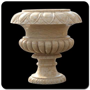 Stone craving pot garden granite flowerpot for landscaping