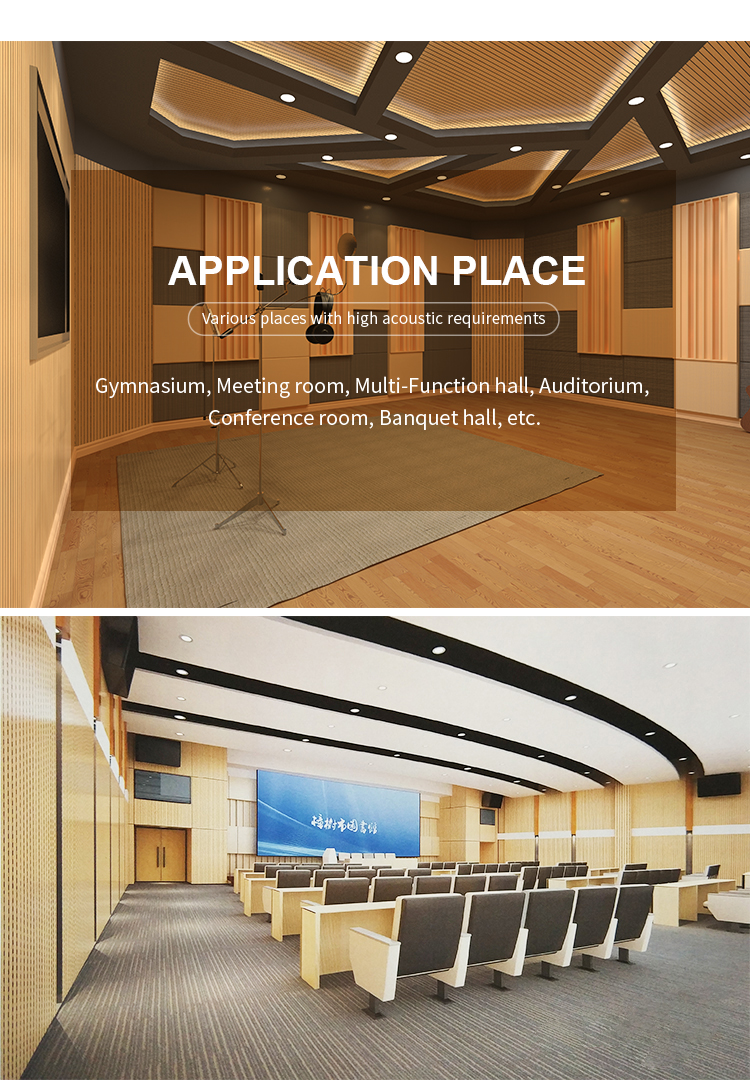 painel acústico de madeira ranhurada grooved wood acoustic panel