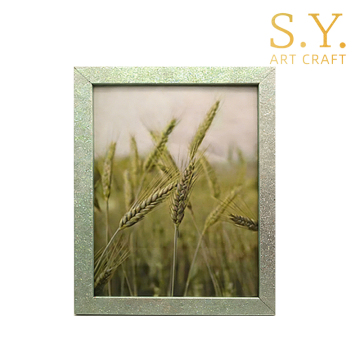 Premium Shimmering Green Glitter Photo Frame