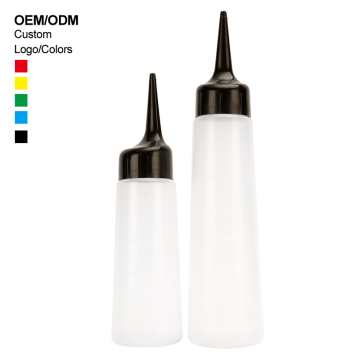 Custom Liquid Hair Color Bottle Applicator - Angled Tip Hair Color Squeeze Bottle