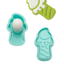 Sugarbelle Candle Cookie Biscuit Dough Stamper Embosser Mold & Cookie Cutter with Template Stencil for Royal Icing