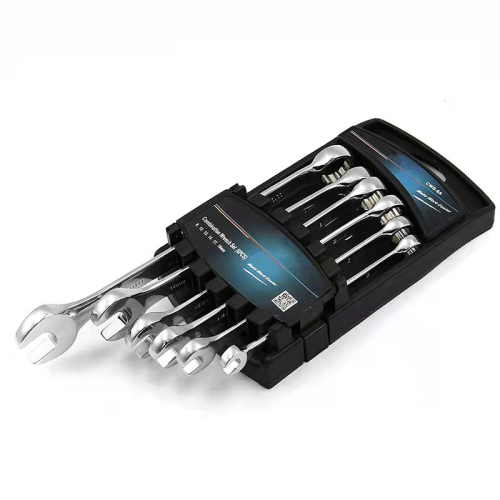 6 st Ratchet Combination Wrench Set