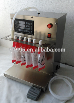 NC electric doypack automatic quantitative liquid filling machine