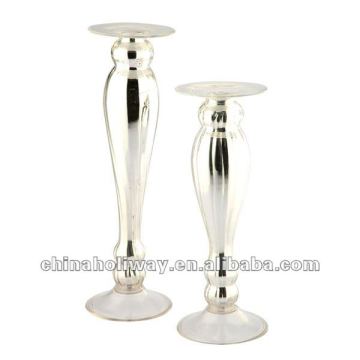 SET OF 2PCS SILVER CANDLESTICK