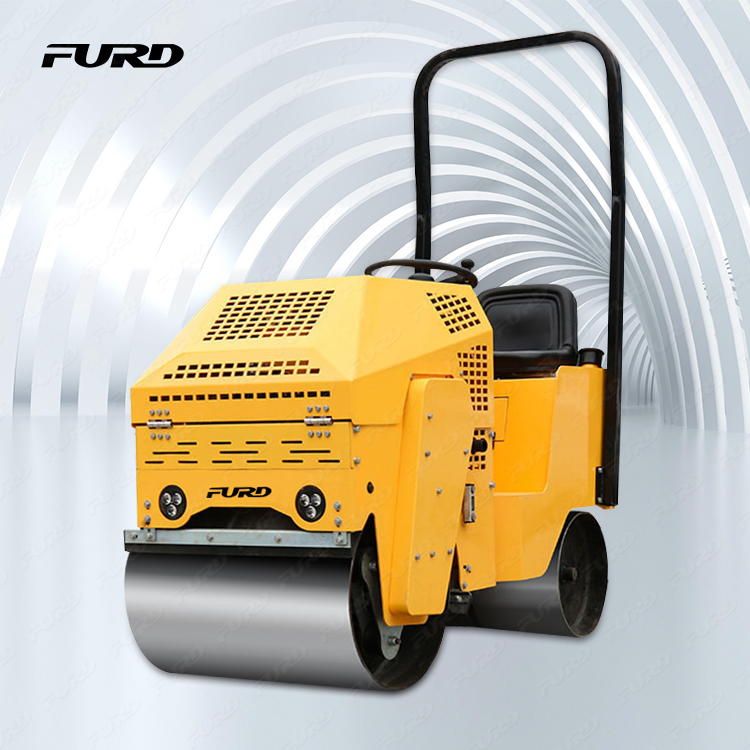 Vibrating Mini Roller Compactor Twin Drum Roller Compactor Soil Compactor Vibratory Roller Two Drum Vibratory