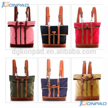 Fashionable Backpack Waxed Canvas Backpack