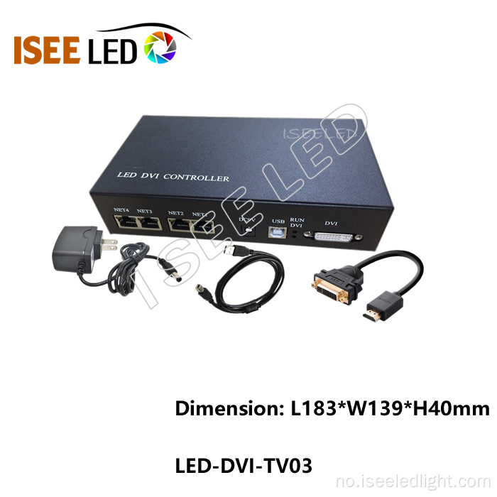 LED -belysning Madrix Software Compatible DVI Controller