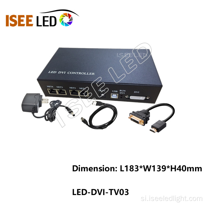 LED ආලෝකකරණය මැඩ්රික්ස් මෘදුකාංගය අනුකූල dvi පාලකය