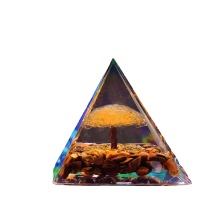 Wholesale Natural Healing Crystal Pyramid Amethyst Orgonite - Protection Meditation Gift