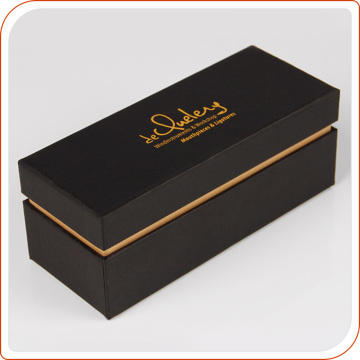 High end gold colour logo foam inside packing gift cardboard box