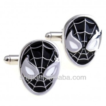 Alibaba China Supplier Superhero Spiderman Cufflinks