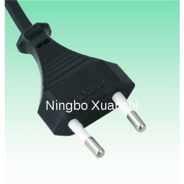 French 2pin power plug with NF approval 6A electrical plug