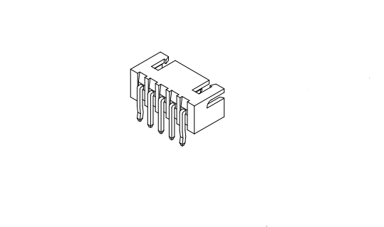 2,5 mm tonhöjd 90 ° Wafer Connector Series AW2501VR-XP